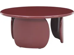 Couchtish GLOSS 80x80x35.5cm rot