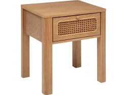 Nachttisch ATMOSPHERA TIRIA 1 Schublade 45x38.5x52.5cm rotbraun natürlich