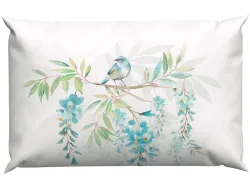 Lotus Bettwaren - Lotus Bettwäsche Jersey Hedda, Hedda Jersey Bettwäsche, 65 x 100 cm, Blau