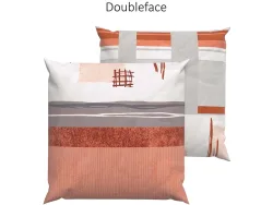 Lotus Bettwaren - Lotus Bettwäsche Jersey Malea orange, Malea Jersey Doubleface Bettbezug Orange, 65 x 65 cm