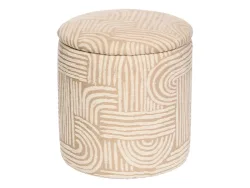 Hocker ATMOSPHERA RAFIA 31x31x34cm polyester beige