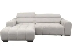 Ecksofa ZONDA Stoff silber