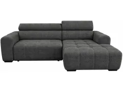 Ecksofa ZONDA Stoff anthrazit