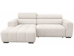 Ecksofa ZONDA Stoff perlfarben