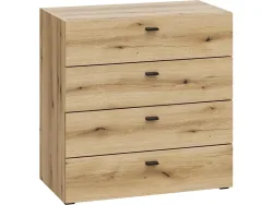 Kommode MODULINK 4 Schubladen 64x35x65cm eiche dekor