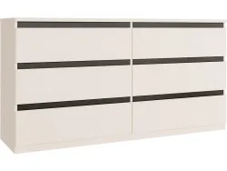 Kommode SUNLIGHT 6 Schubladen 42.2x153.9x79.8cm sand dekor
