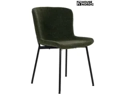 HOUSE NORDIC Stuhl MACEDA Polyester dunkelgrün