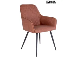 HOUSE NORDIC Stuhl HARBO Plastik rotbraun