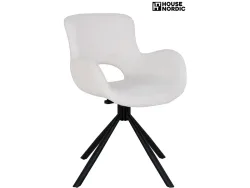 HOUSE NORDIC Stuhl AMORIM Stoff cremeweiss drehsitz