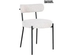 HOUSE NORDIC Stuhl BADALONA Polyester weiss