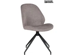 HOUSE NORDIC Stuhl MONTE CARLO Stoff grau drehsitz