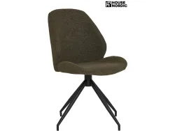 HOUSE NORDIC Stuhl MONTE CARLO Stoff grün drehsitz