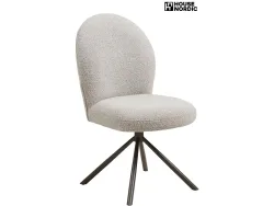 HOUSE NORDIC Stuhl LANA Stoff sand drehsitz