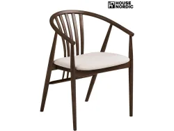 HOUSE NORDIC Stuhl AGUSTIN Polyester rotbraun