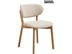 HOUSE NORDIC Stuhl DUNKIRK Stoff beige
