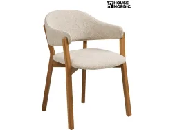 HOUSE NORDIC Stuhl DUNKIRK Stoff beige