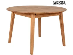 HOUSE NORDIC Tisch ausziehbar METZ 158-158x118x75.5cm hellbraun