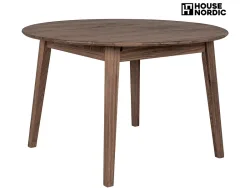 HOUSE NORDIC Tisch ausziehbar METZ 158-158x118x75.5cm rotbraun