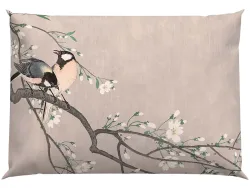 Lotus Bettwaren - Lotus Kopfkissenbezug Bambus Birds spring, Lotus Bambus Birds Spring Kopfkissenbezug, 50 x 70 cm