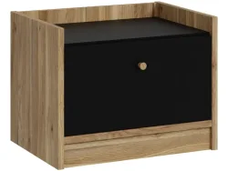 Nachttisch BADERNA 1 Schublade 59.4x41.3x45.8cm eiche dekor