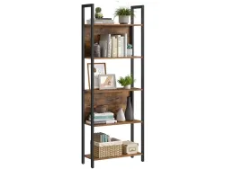SONGMICS Regal RUSTIK 62x24x165cm spanplatte melamin