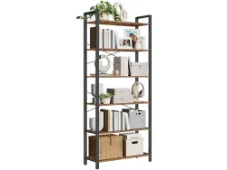SONGMICS Regal RUSTIK 80x30x186cm spanplatte melamin
