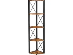 SONGMICS Eckregal RUSTIK 30x30x160cm spanplatte melamin