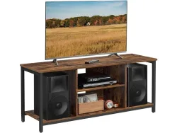 SONGMICS TV-Möbel RUSTIK 120cm vintage braun