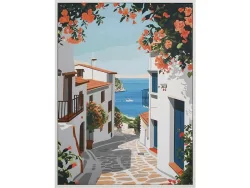 Leinwand bedruckt CRETE 1 Stück mehrfarbig 40x30x2.2cm