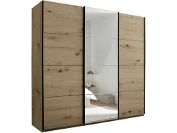Schwebetürenschrank CAPRI artisan eiche 3 Türen 3 Schubladen