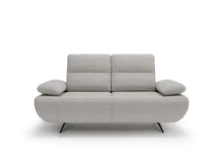 2er Sofa JUST 4 YOU COCO Stoff grau