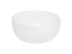 Schüssel glas weiss