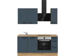Komplette Küche MODUSET EASYTOUCH PREMIUM Fjordblau 60x180cm