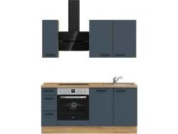 Komplette Küche MODUSET EASYTOUCH PREMIUM Fjordblau 60x180cm