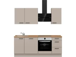 Komplette Küche MODUSET EASYTOUCH PREMIUM Sand ultramatt 60x210cm