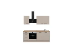 Komplette Küche MODUSET EASYTOUCH PREMIUM Sand ultramatt 60x210cm