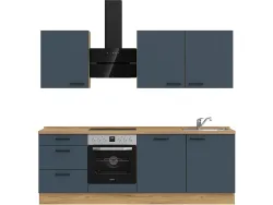 Komplette Küche MODUSET EASYTOUCH PREMIUM Fjordblau 60x240cm