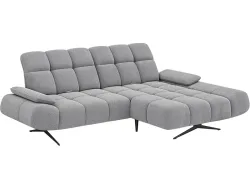 Ecksofa AMATISS MORENO Stoff beton grau