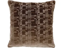 Kissen TALIA 45x45cm braun unifarben