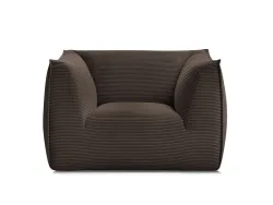Sessel BOBOCHIC GIORGIA Cord-Stoff rotbraun