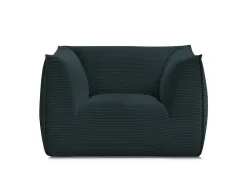 Sessel BOBOCHIC GIORGIA Cord-Stoff dunkelblau