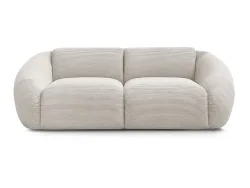 2er Sofa BOBOCHIC TINA Cord-Stoff beige