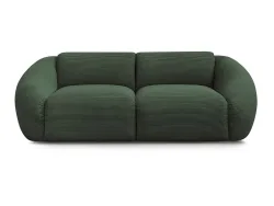 2er Sofa BOBOCHIC TINA Cord-Stoff grün