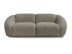 2er Sofa BOBOCHIC TINA Boucle-Stoff taupe