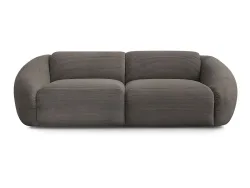 3er Sofa BOBOCHIC TINA Cord-Stoff taupe