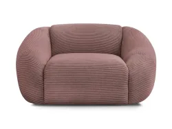 Sessel BOBOCHIC TINA Cord-Stoff rosa