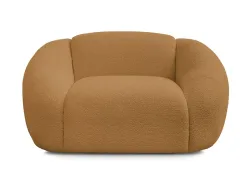 Sessel BOBOCHIC TINA Boucle-Stoff gelb