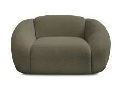 Sessel BOBOCHIC TINA Boucle-Stoff grün