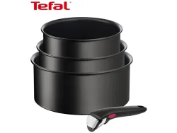 Kochset INGENIO UNLIMITED TEFAL 4 Stück aluminium Schwarz