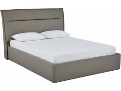 Kastenbett SUNLIGHT 160x200cm stoff grau
